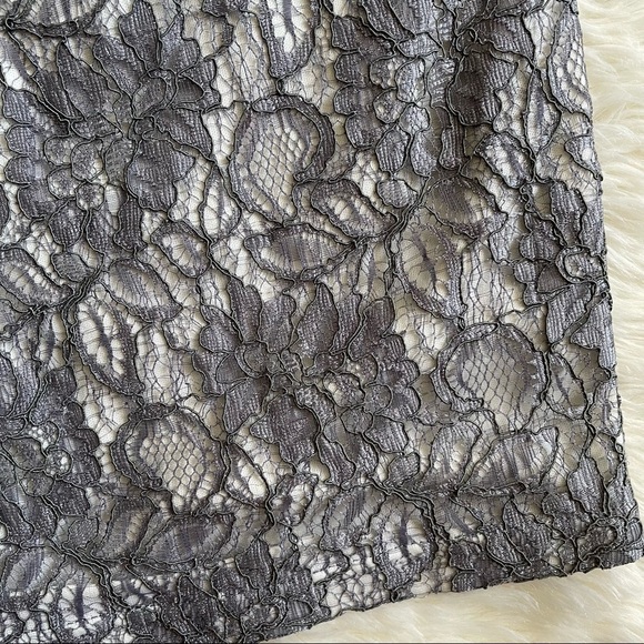 Urban Outfitters Line + Dot Dress Bodycon Cutout Lace Mini gray M - Picture 10 of 16